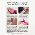 30pcs Black Lace Polka dot Stripe Almond Nails