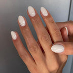 30pcs Short Almond-shaped shiny Nails