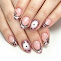 Lotus root starch French bow nails
