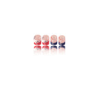 American Flag Polka Dot French Independence Day Square Nails