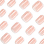 Gradient peach nails