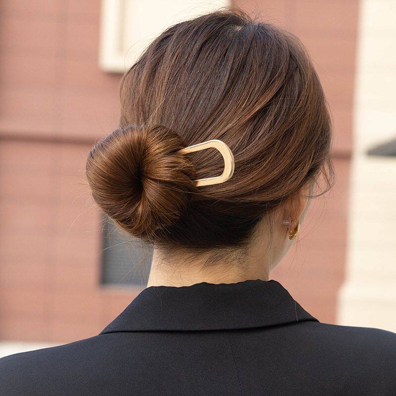 French Hair Pins for Women Secure Hold All Day Gold, 1pc Elegant & Durable Metal French Pin for Updos Comfortable Fit Hair Accessories For Women