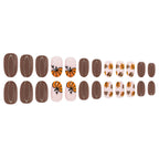 Autumn Maple Pumpkin Brown Nails