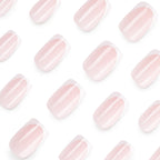 White French-style Square nails