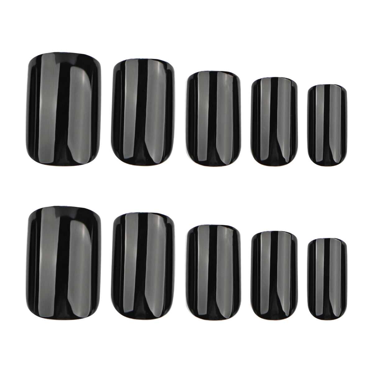 Classic black nails