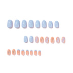 Short blue nails
