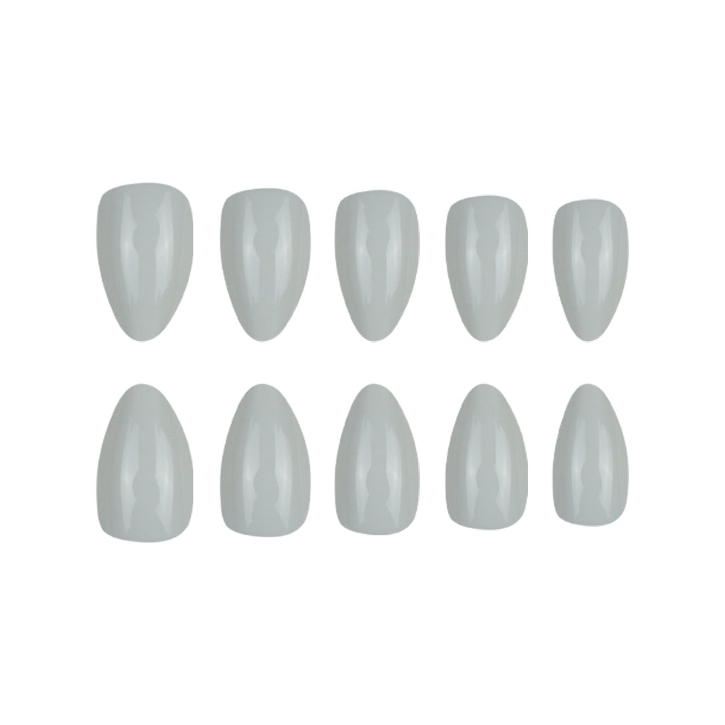 30pcs Short Almond-shaped shiny Nails