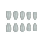 30pcs Short Almond-shaped shiny Nails
