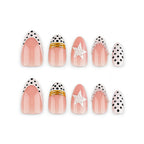 Metallic French manicure