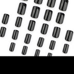 Classic black nails