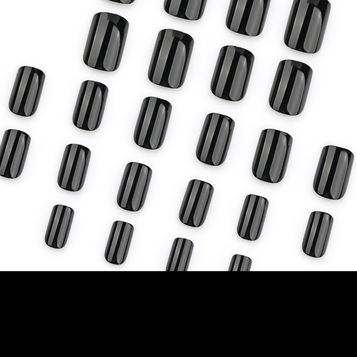 Classic black nails