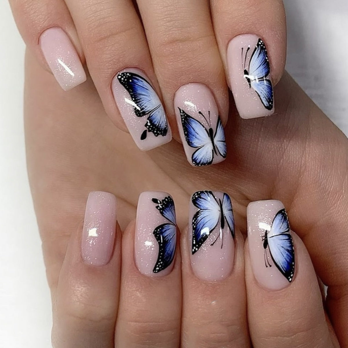 Sea salt butterfly nails