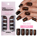 30 pcs Cat eye solid Square Nails YS-515 set1