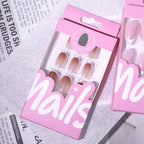 White coated nails