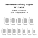 Short Square Red Gold star nails