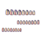 Short cat-eye nails