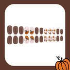 Autumn Maple Pumpkin Brown Nails