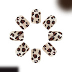 Short Leopard Cat eye style Nails