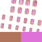 Aurora purple short nails