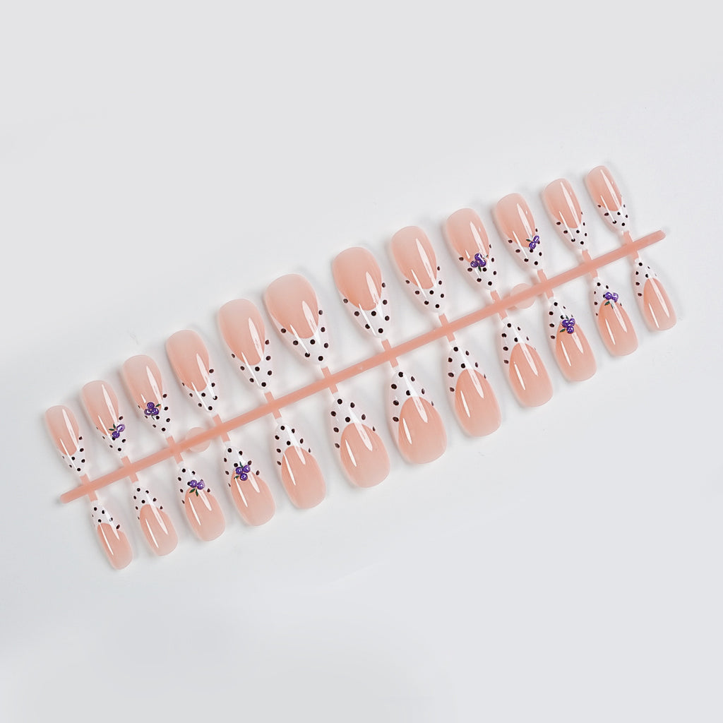 Blueberry French nails