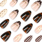 Handmade chocolate star nails