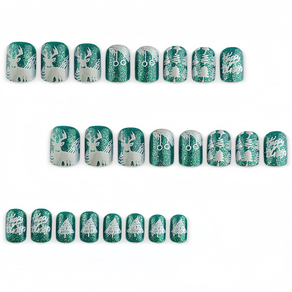 Cedar Christmas Nails
