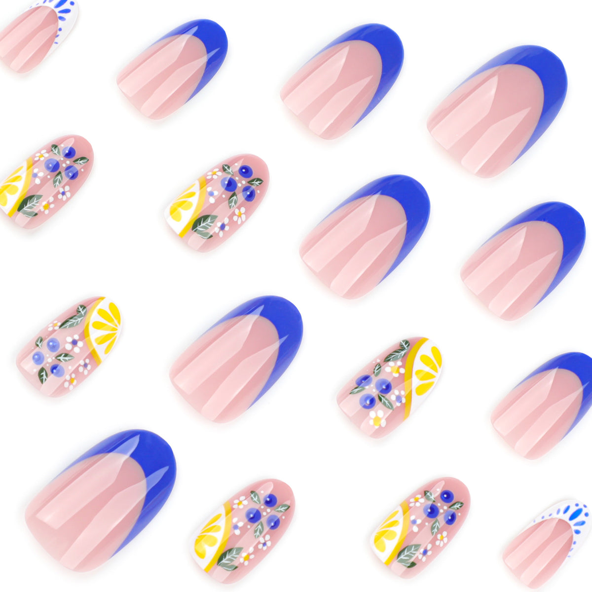 Sea salt lemon nails