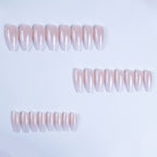Simple almond-shaped nails