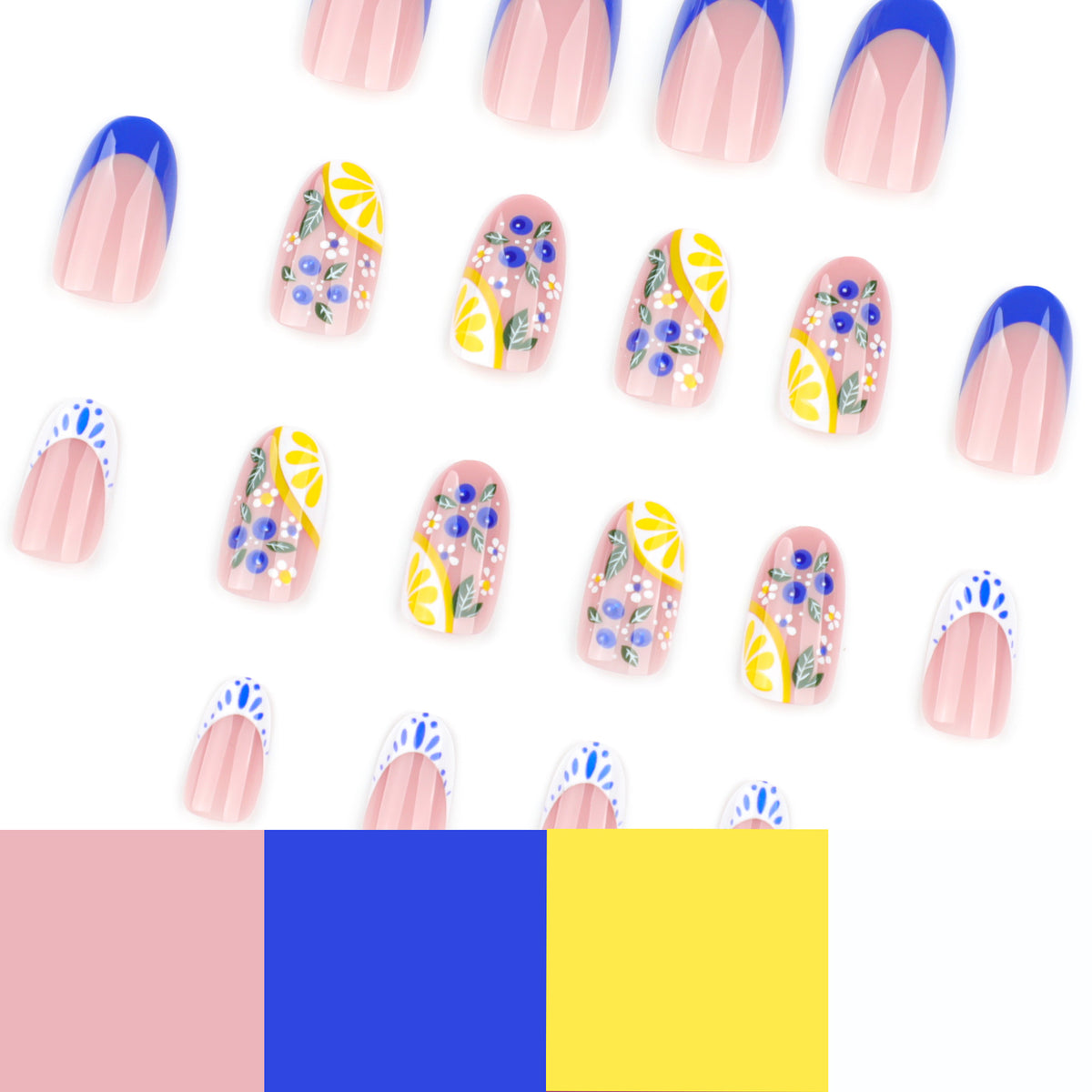 Sea salt lemon nails