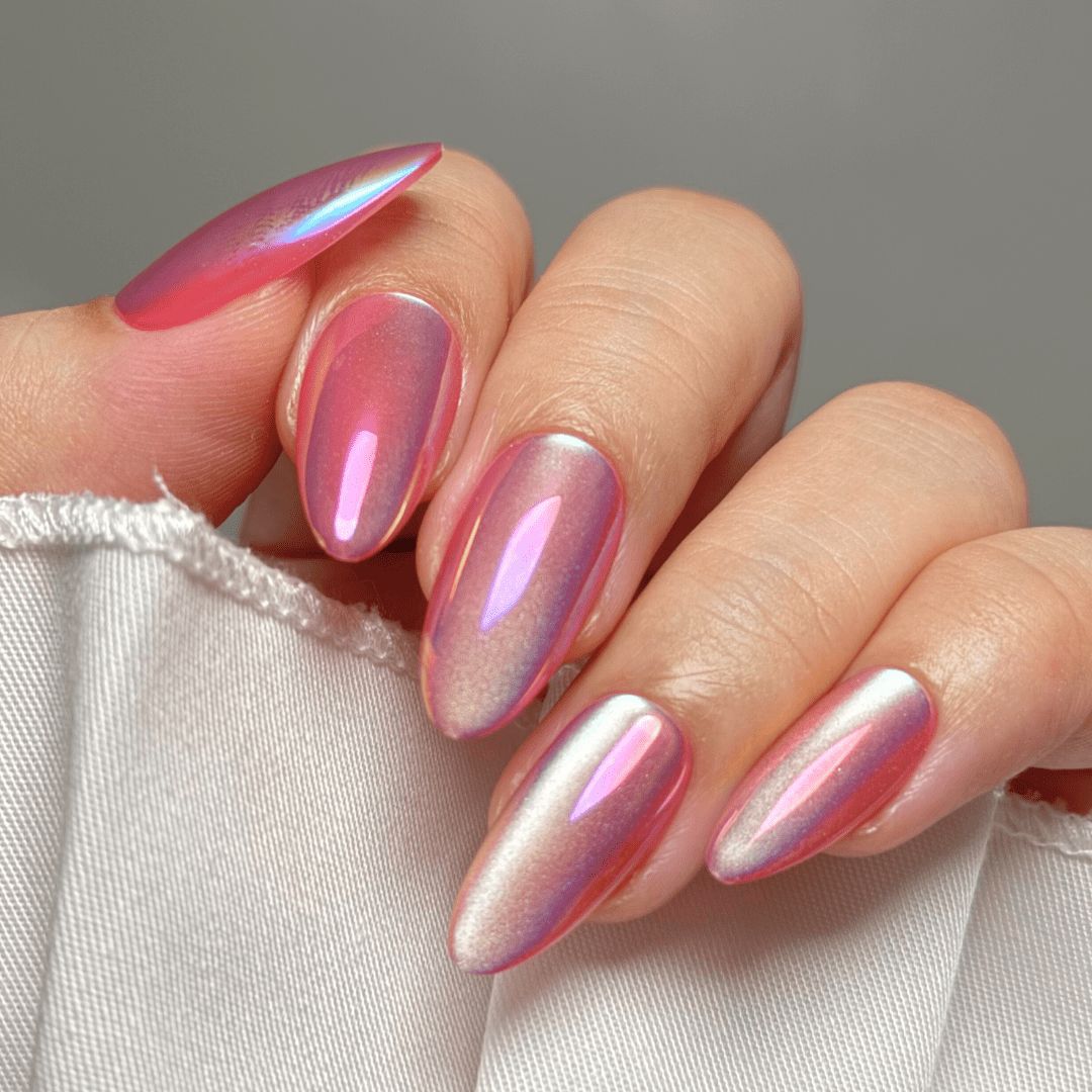 Electroplated cat-eye nails
