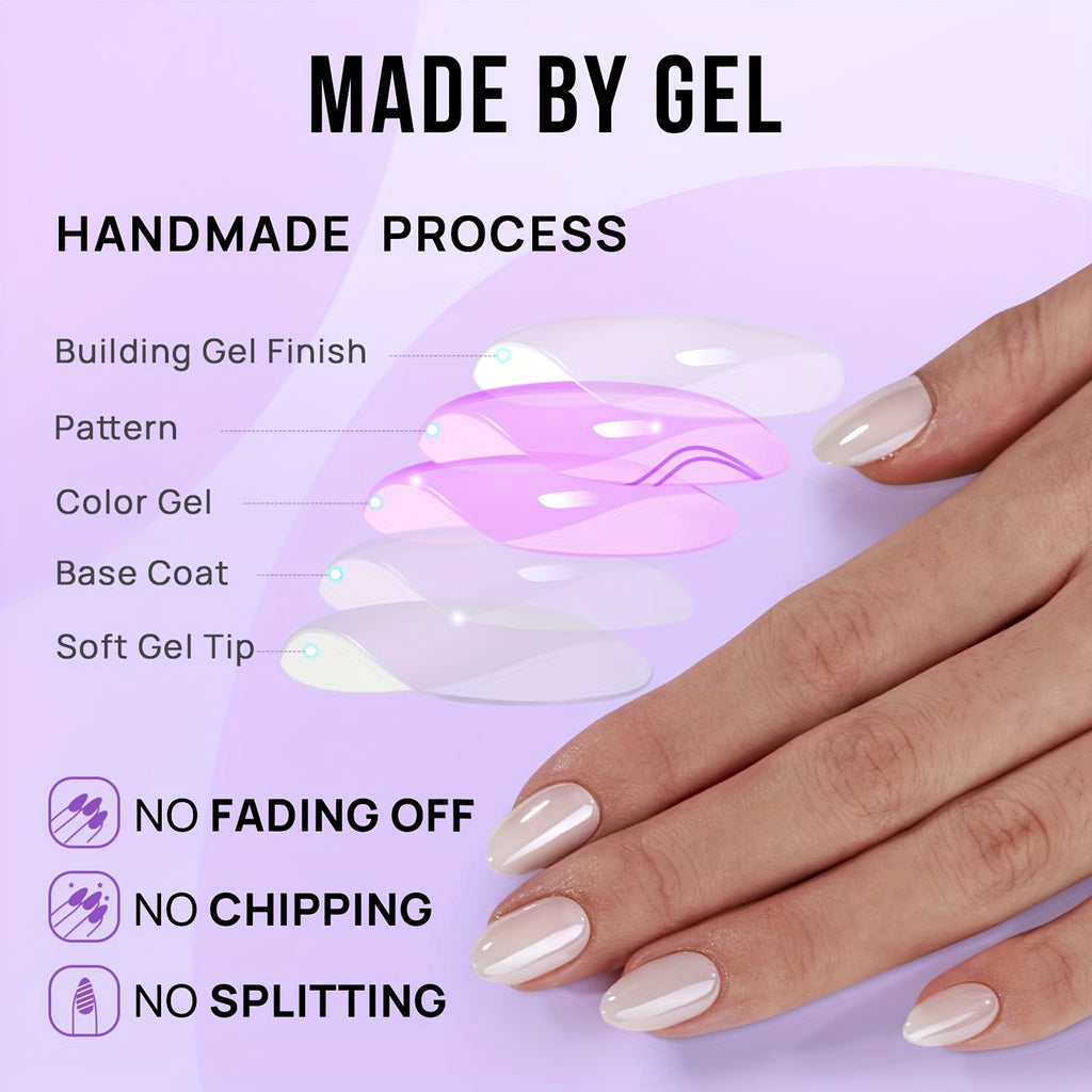 Aurora White Nails