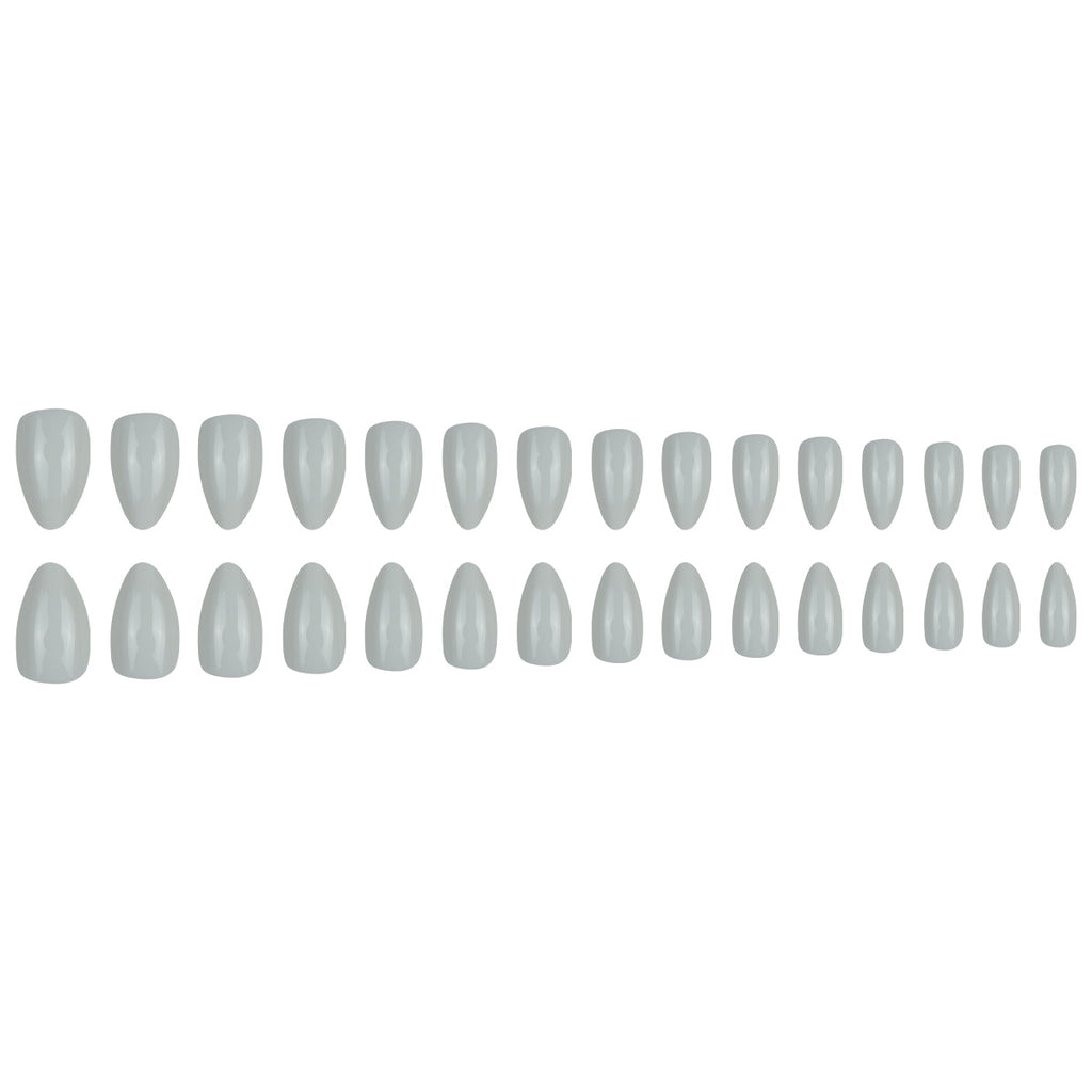 30pcs Short Almond-shaped shiny Nails