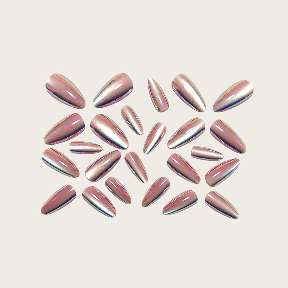 Electroplated cat-eye nails