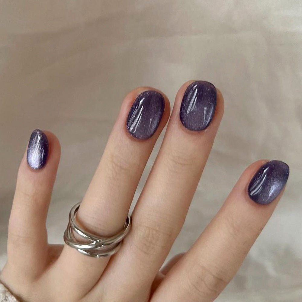 Grape crystal nails