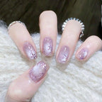 Romantic purple nails