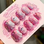 Pink Phantom Nails