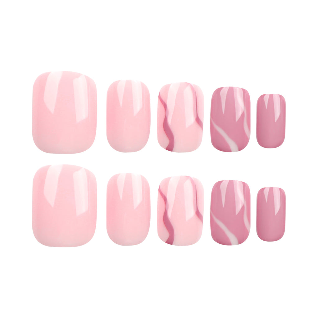 Striped candy nails