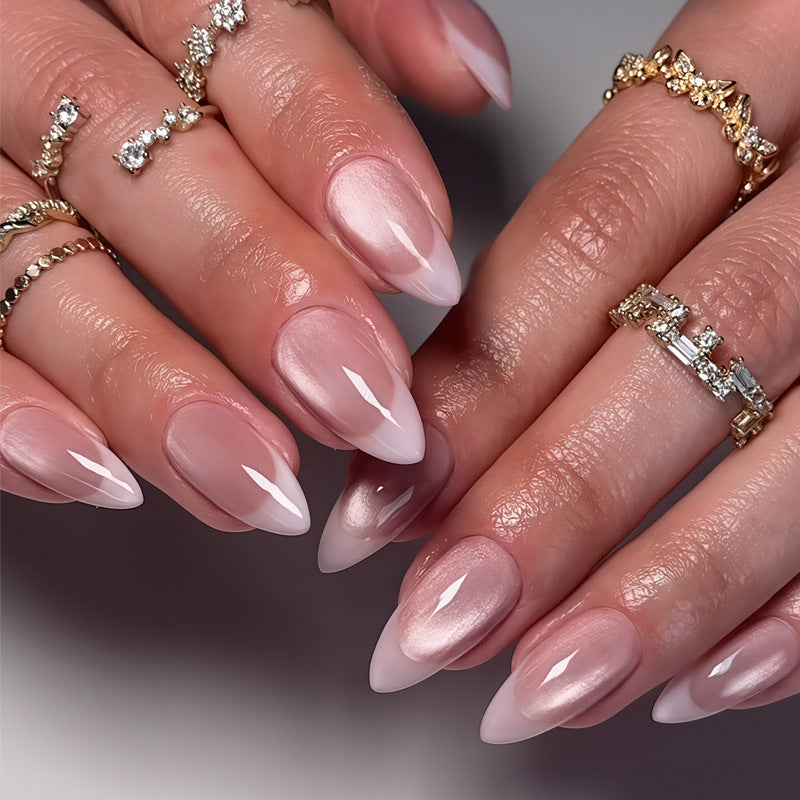 Transparent crystal nails