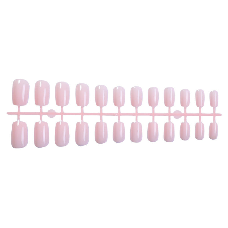 24pcs Long Pure pink color Nails
