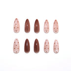 Caramel chocolate nails