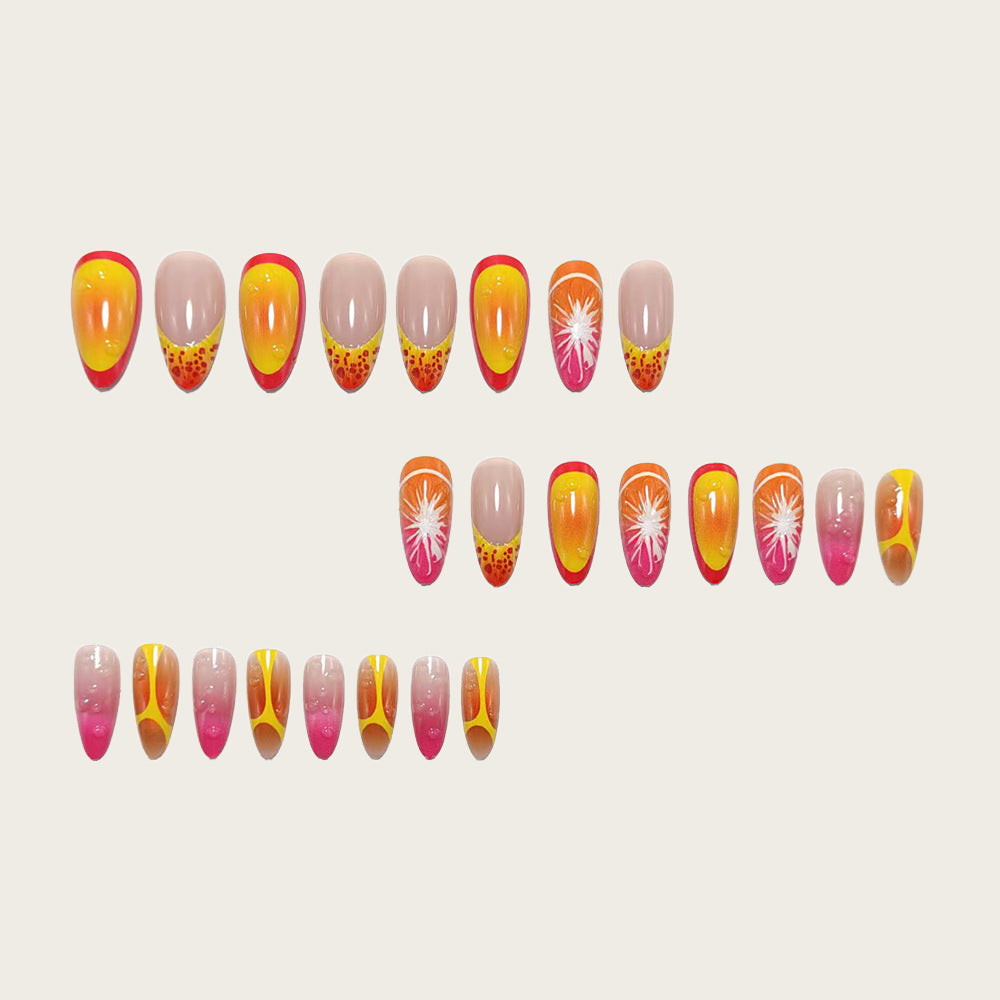 Colorful three-dimensional nails