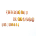 Turmeric Daisy nails