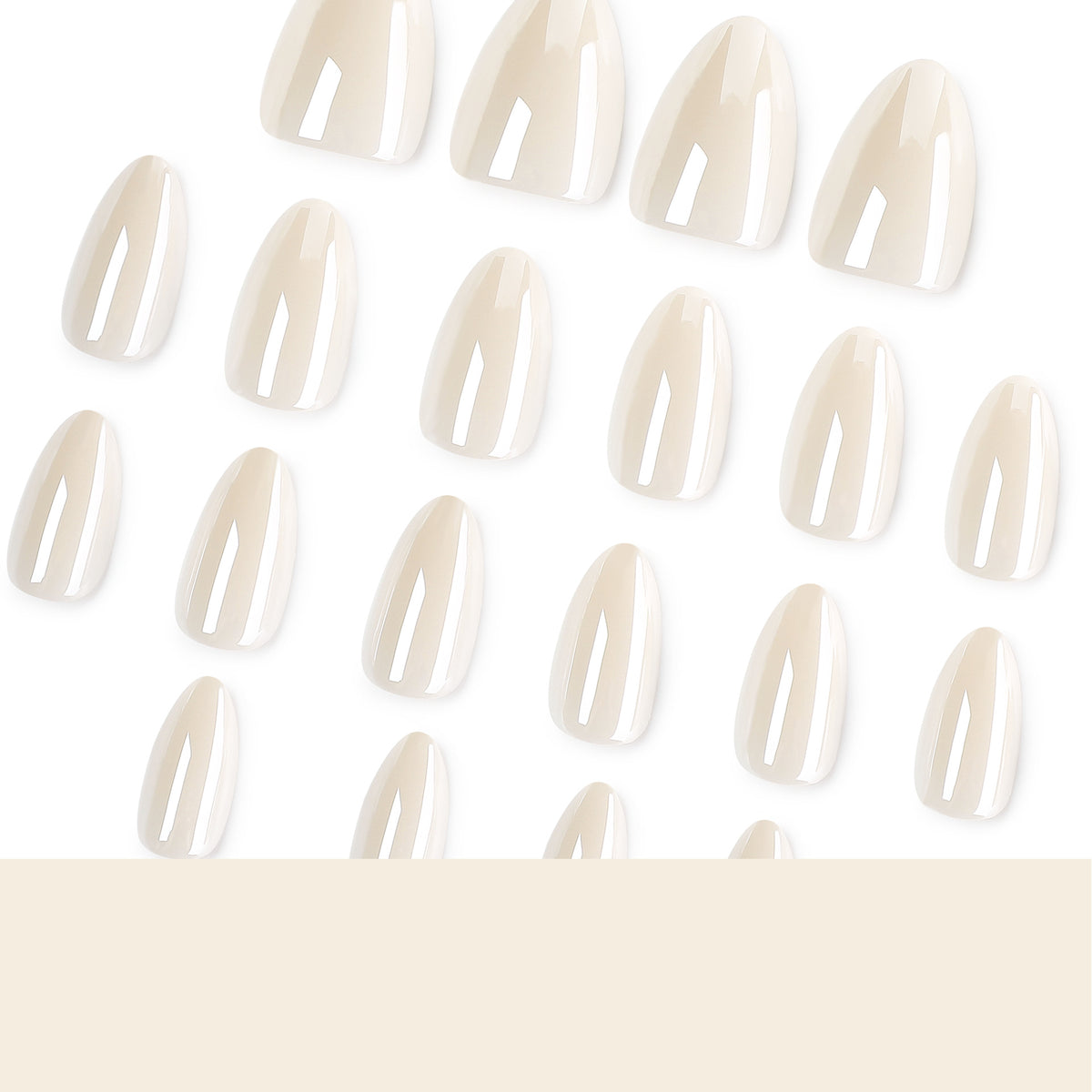 Light Short Almond nail
