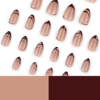 Autumn striped nails