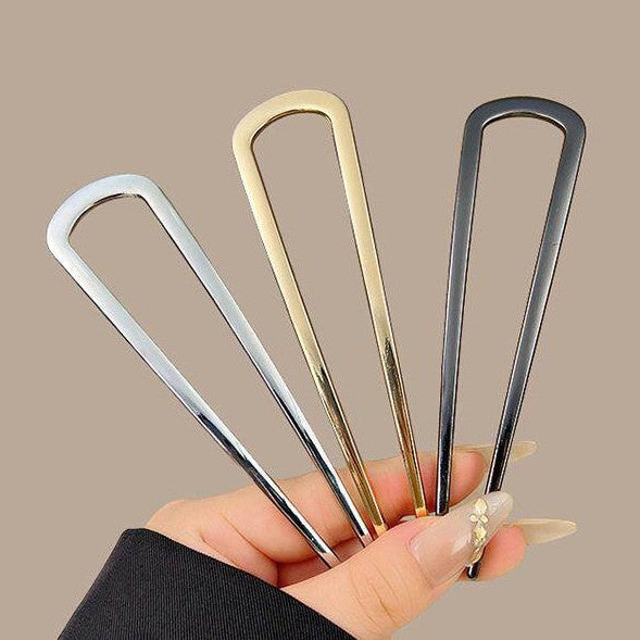 French Hair Pins for Women Secure Hold All Day Gold, 1pc Elegant & Durable Metal French Pin for Updos Comfortable Fit Hair Accessories For Women