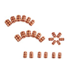 Caramel pudding nails