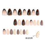 Handmade chocolate star nails