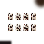 Short Leopard Cat eye style Nails