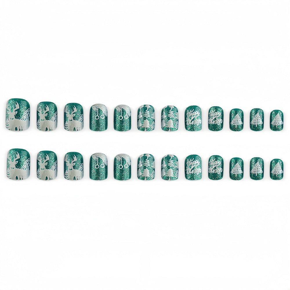 Cedar Christmas Nails