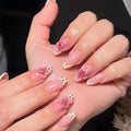 French-style polka dot nails